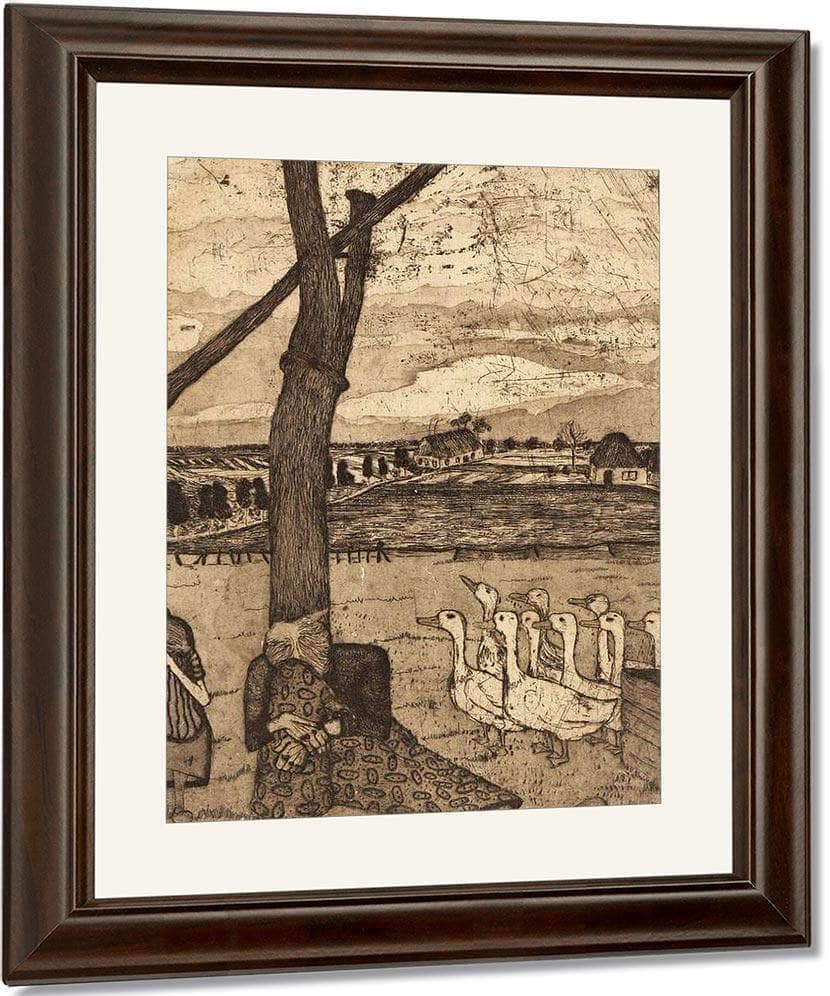 The Goose Girl By Paula Modersohn Becker Fine Art Print