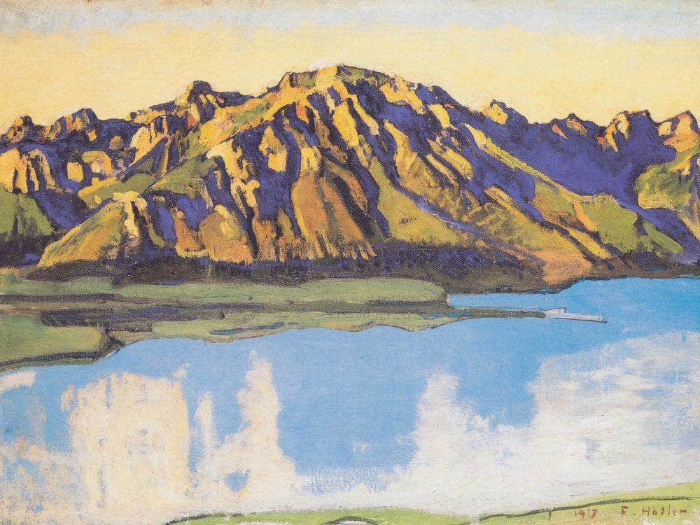 The Grammont In The Morning Sun 1917 64X90 5Cm By Ferdinand Hodler Fine Art Print