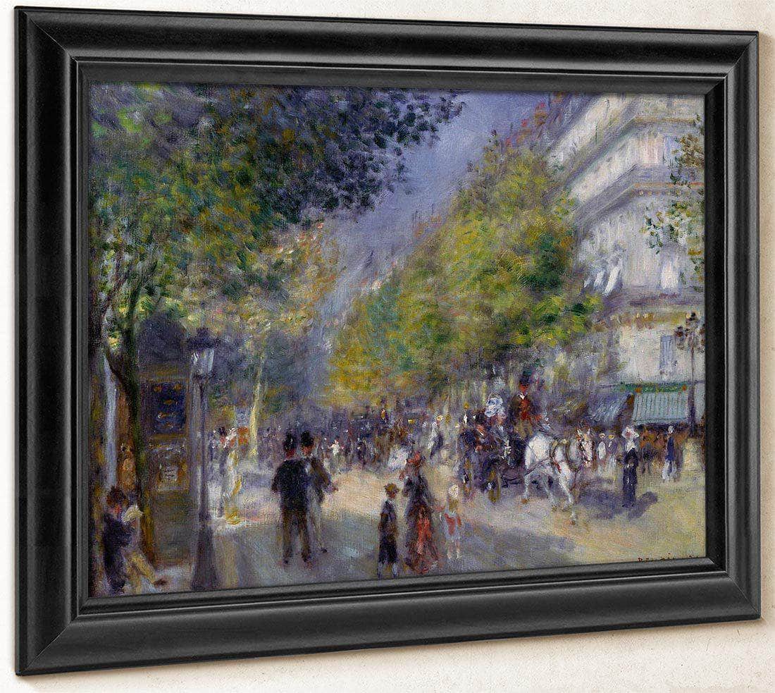 The Grand Boulevards By Pierre August Renoir Fine Art Print