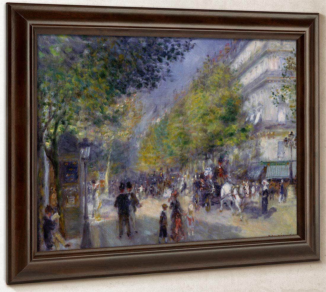 The Grand Boulevards By Pierre August Renoir Fine Art Print