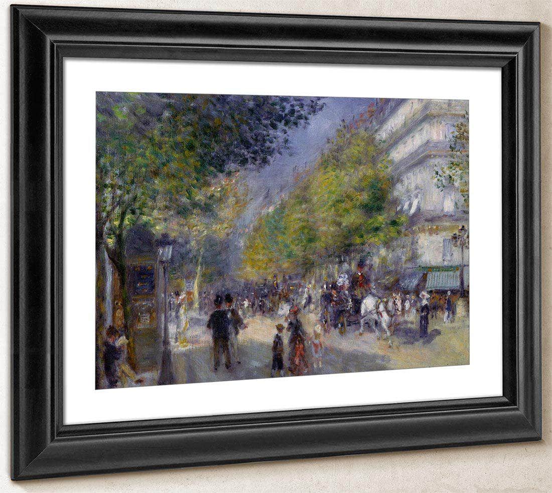 The Grand Boulevards By Pierre August Renoir Fine Art Print