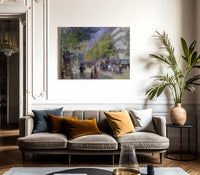 The Grand Boulevards By Pierre August Renoir Fine Art Print