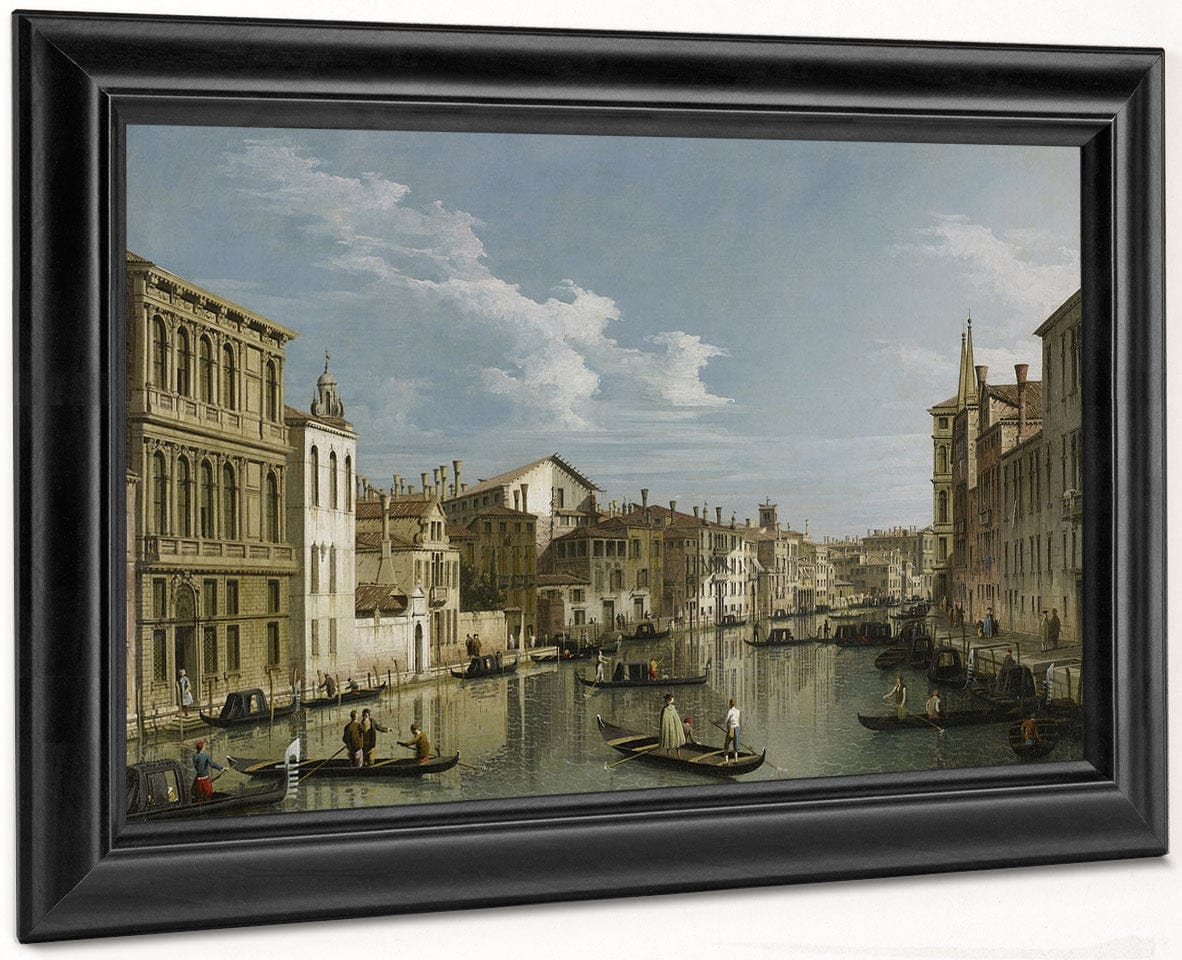 The Grand Canal In Venice From Palazzo Flangini To Campo San Marcuola By Canaletto Fine Art Print