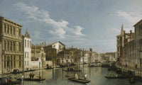 The Grand Canal In Venice From Palazzo Flangini To Campo San Marcuola By Canaletto Fine Art Print