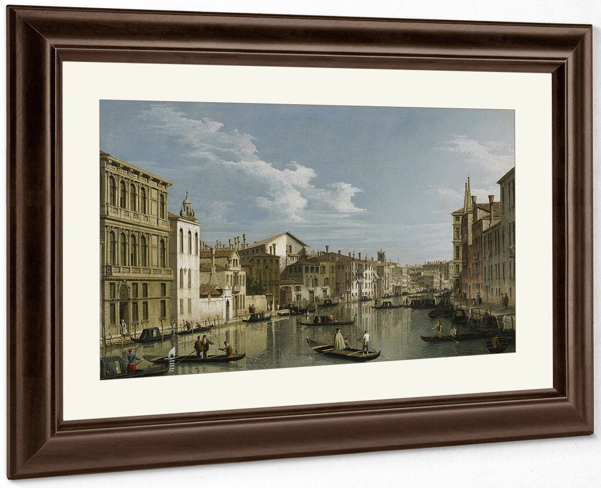 The Grand Canal In Venice From Palazzo Flangini To Campo San Marcuola By Canaletto Fine Art Print