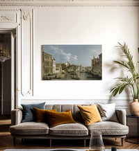 The Grand Canal In Venice From Palazzo Flangini To Campo San Marcuola By Canaletto Fine Art Print