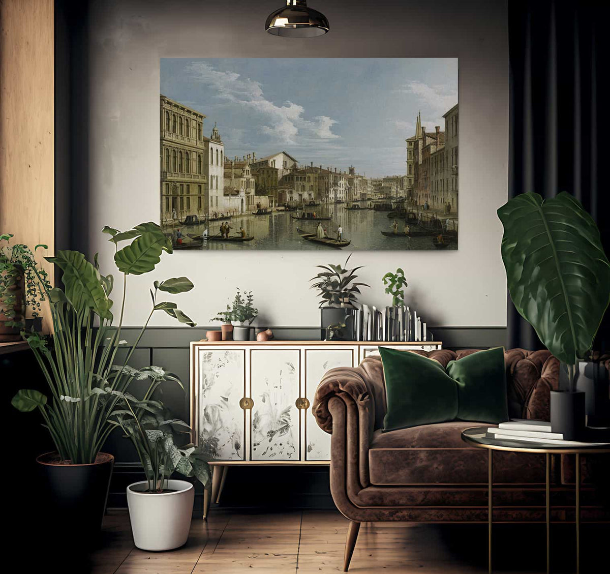 The Grand Canal In Venice From Palazzo Flangini To Campo San Marcuola By Canaletto Fine Art Print