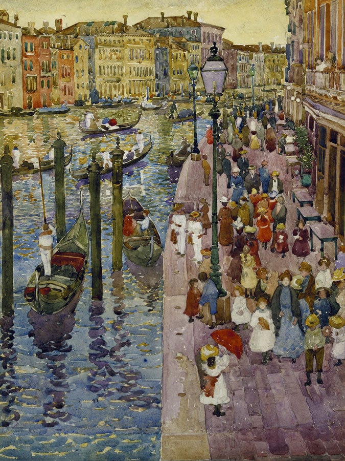 The Grand Canal, Venice By Maurice Brazil Prendergast Fine Art Print