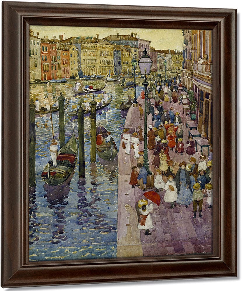 The Grand Canal, Venice By Maurice Brazil Prendergast Fine Art Print