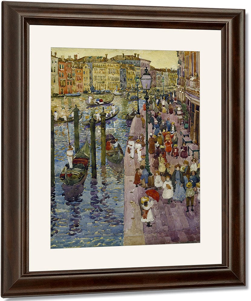 The Grand Canal, Venice By Maurice Brazil Prendergast Fine Art Print