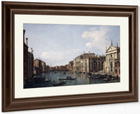 The Grand Canal Venice Looking South East From San Stae To The Fabbriche Nuove Di Rialto By Canaletto Fine Art Print