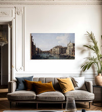 The Grand Canal Venice Looking South East From San Stae To The Fabbriche Nuove Di Rialto By Canaletto Fine Art Print
