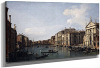 The Grand Canal Venice Looking South East From San Stae To The Fabbriche Nuove Di Rialto By Canaletto Fine Art Print