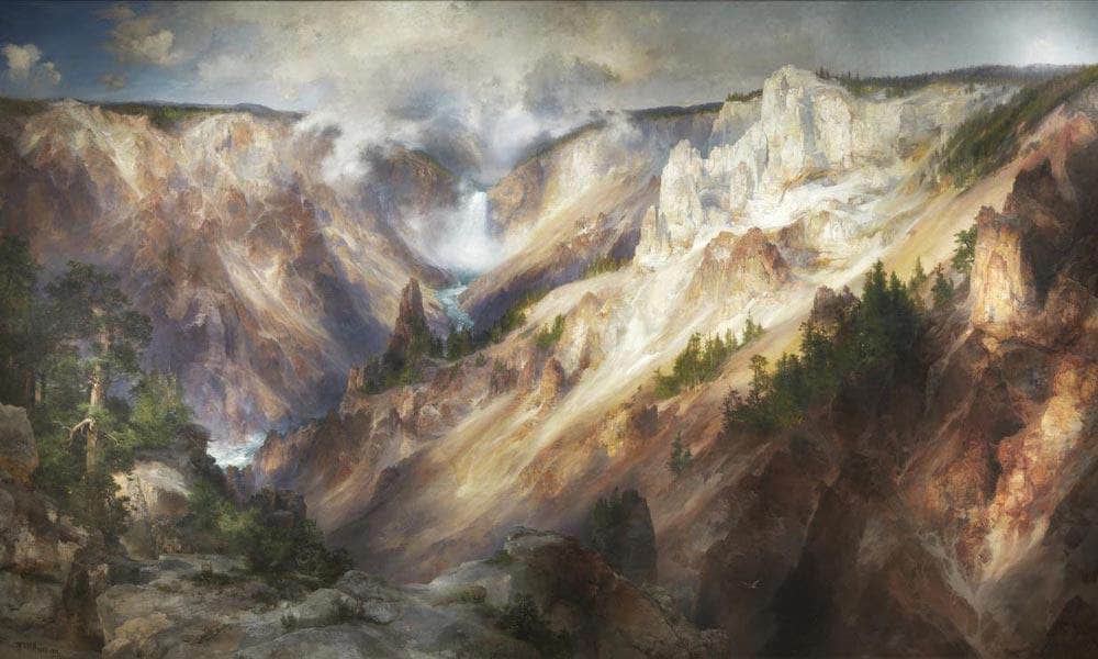 The Grand Canyon Of The Yellowstone By Thomas Moran Fine Art Print