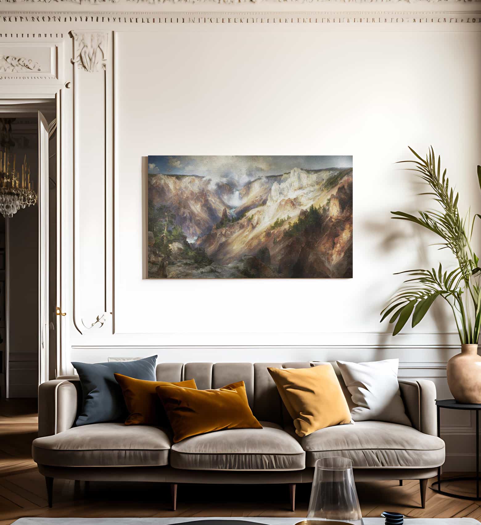 The Grand Canyon Of The Yellowstone By Thomas Moran Fine Art Print