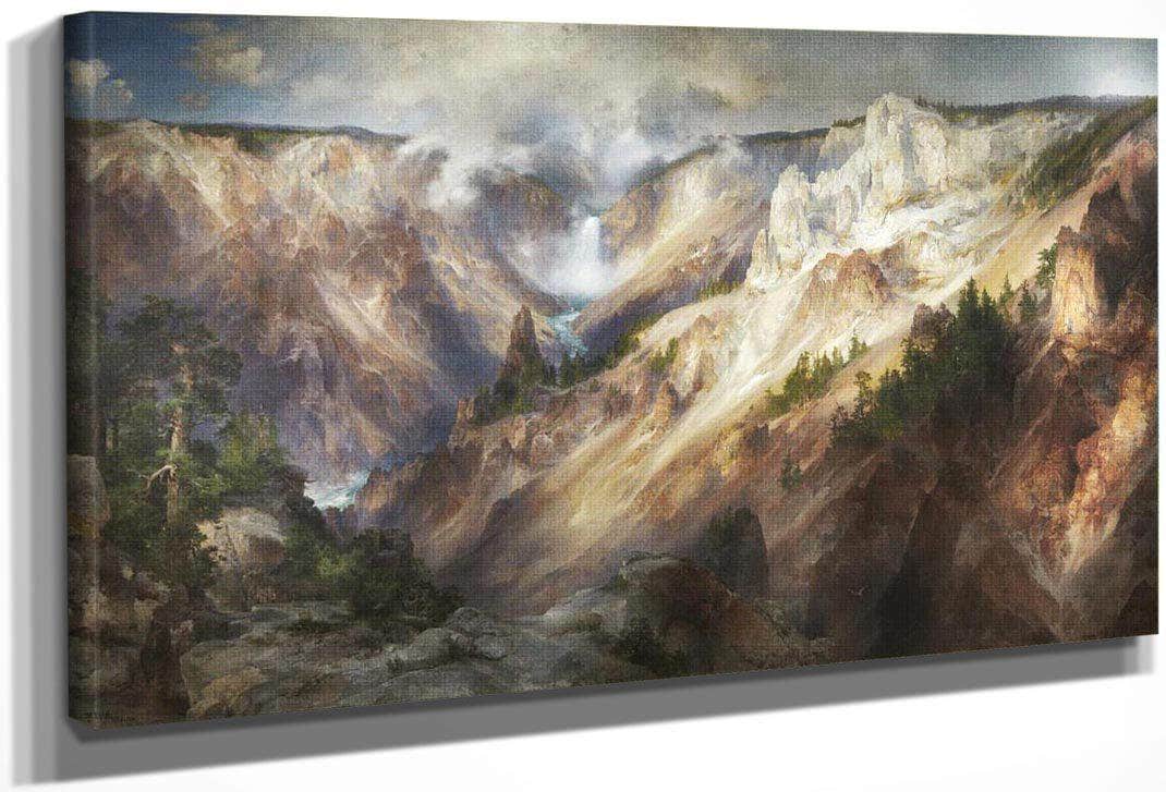 The Grand Canyon Of The Yellowstone By Thomas Moran Fine Art Print