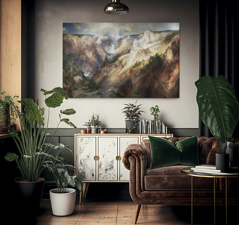 The Grand Canyon Of The Yellowstone By Thomas Moran Fine Art Print