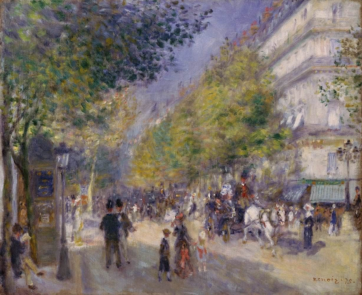 The Grands Boulevards Painting Auguste Renoir Canvas Art Fine Art Print