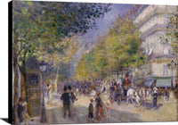 The Grands Boulevards Painting Auguste Renoir Canvas Art Fine Art Print