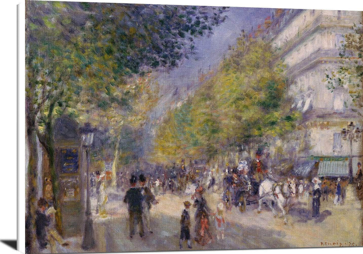 The Grands Boulevards Painting Auguste Renoir Canvas Art Fine Art Print