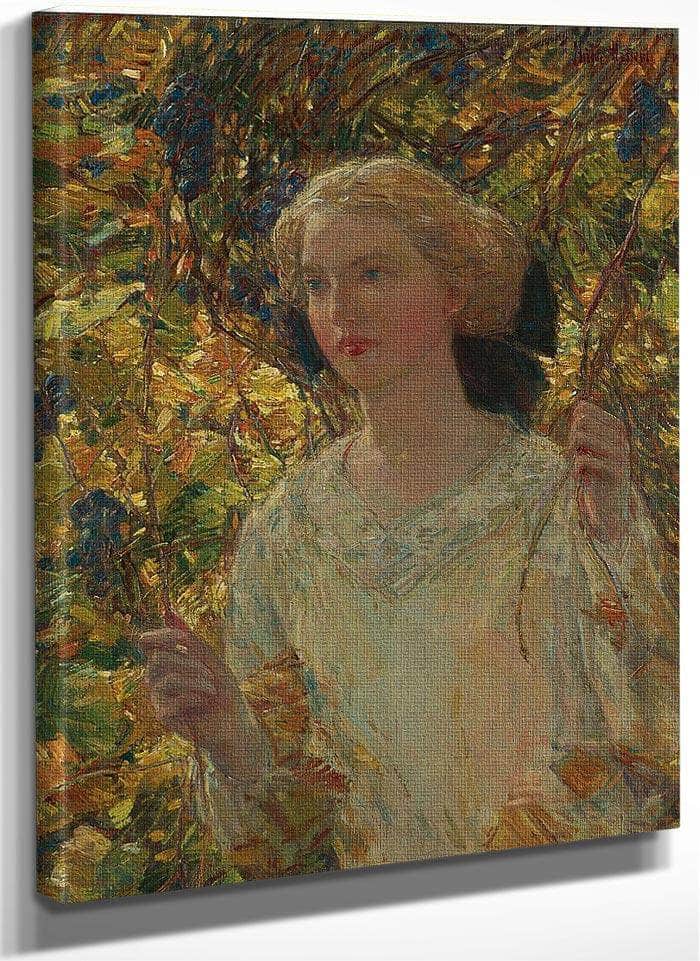 The Grapevine By Childe Hassam Fine Art Print