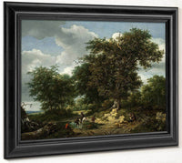 The Great Oak By Jacob Van Ruisdael Fine Art Print