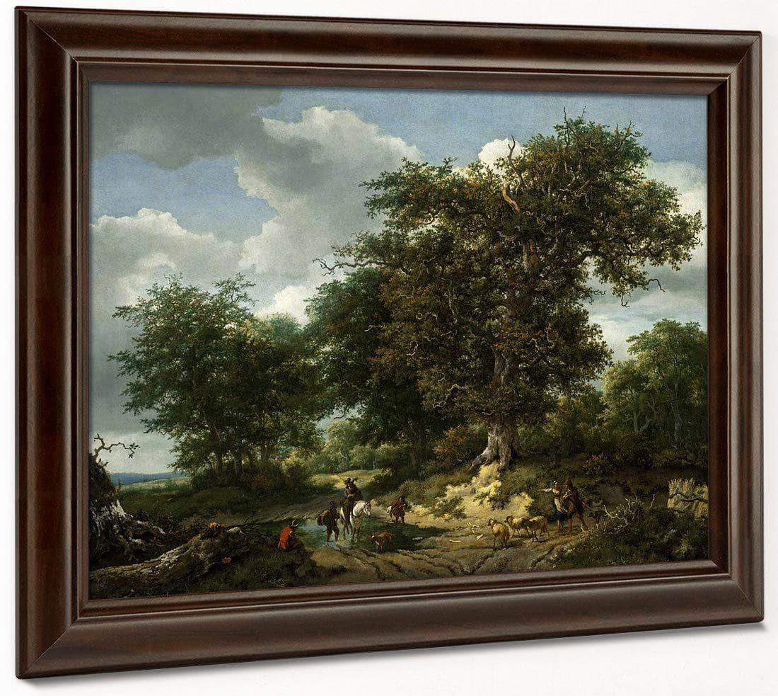 The Great Oak By Jacob Van Ruisdael Fine Art Print