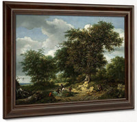 The Great Oak By Jacob Van Ruisdael Fine Art Print