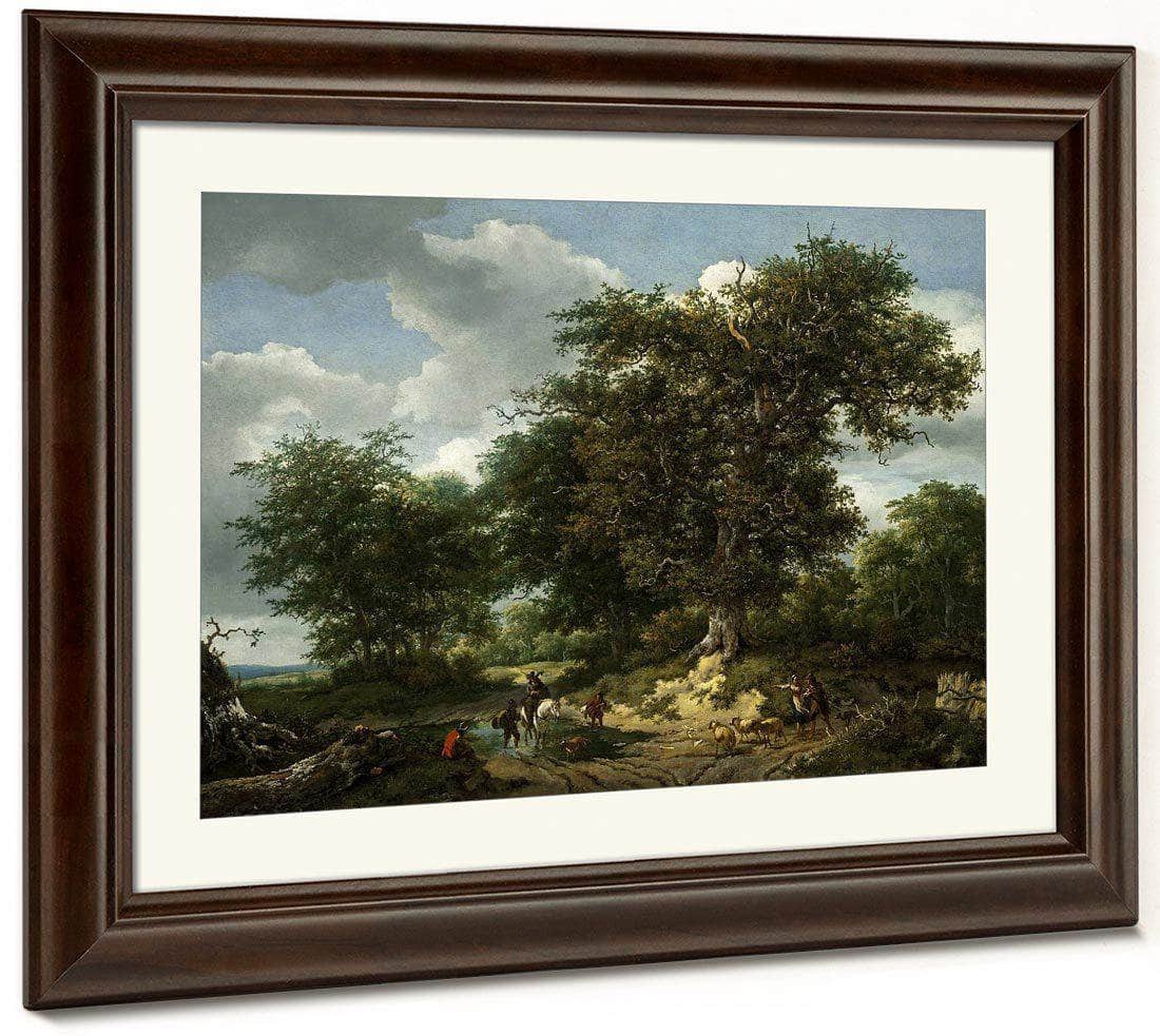 The Great Oak By Jacob Van Ruisdael Fine Art Print