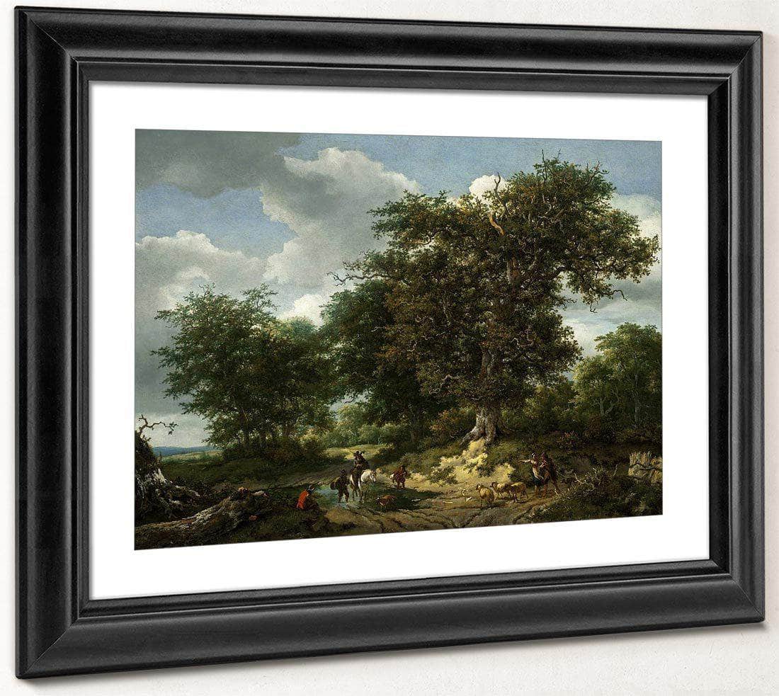 The Great Oak By Jacob Van Ruisdael Fine Art Print