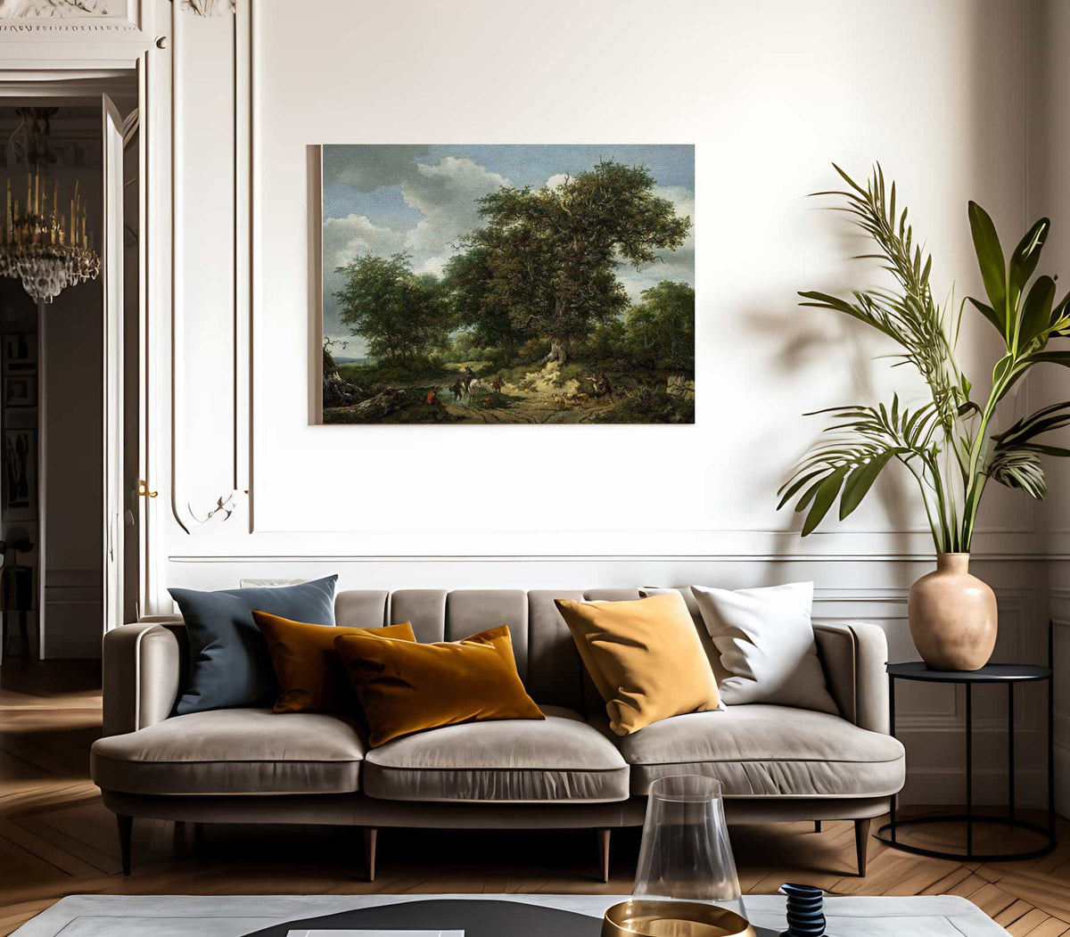 The Great Oak By Jacob Van Ruisdael Fine Art Print