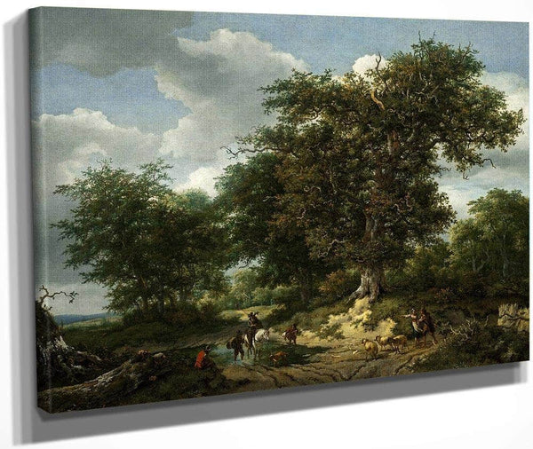 The Great Oak By Jacob Van Ruisdael Fine Art Print