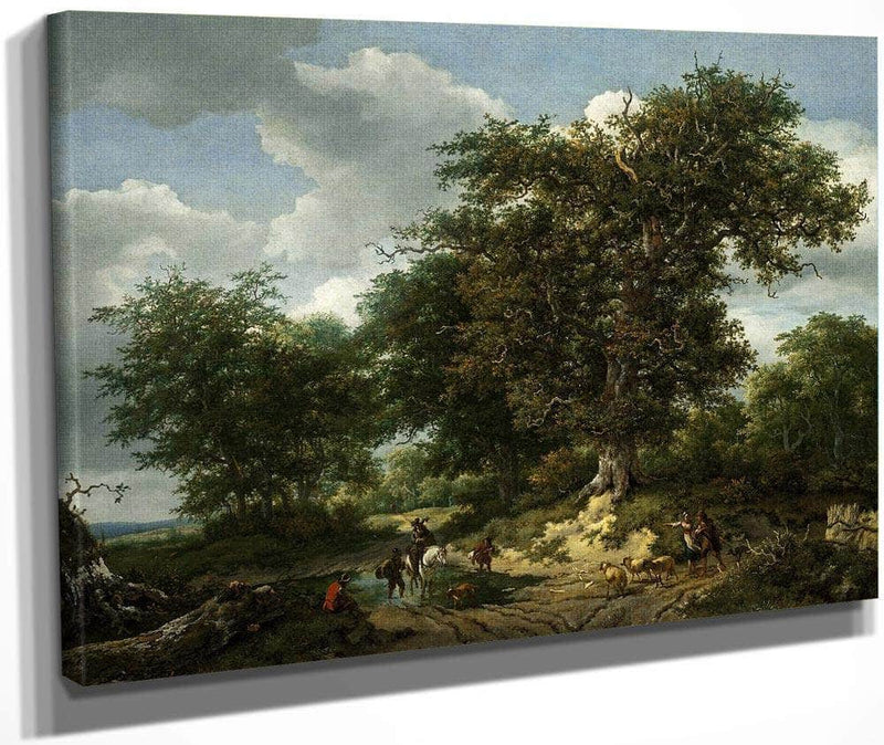 The Great Oak By Jacob Van Ruisdael Fine Art Print