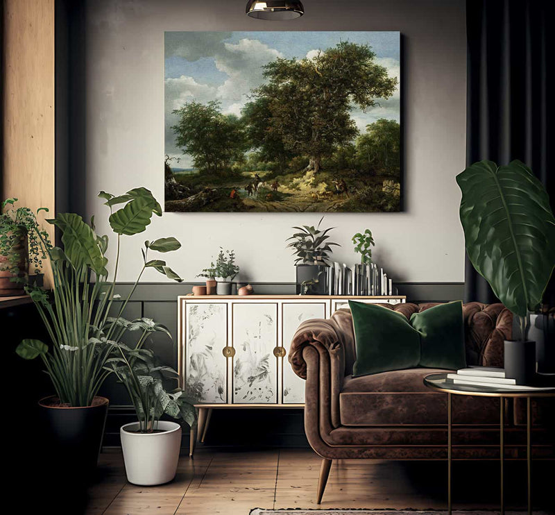 The Great Oak By Jacob Van Ruisdael Fine Art Print