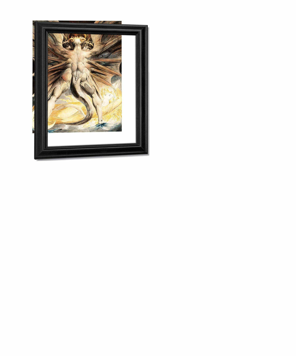 The Great Red Dragon And The Woman Clothed In Sun 1803 43 7 X 34 8 Cm Brooklyn Museum By William Blake Fine Art Print