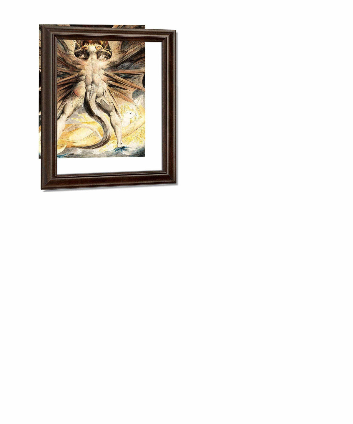 The Great Red Dragon And The Woman Clothed In Sun 1803 43 7 X 34 8 Cm Brooklyn Museum By William Blake Fine Art Print