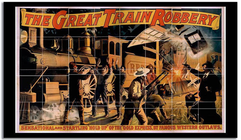 The Great Train Bobbery  Vintage Poster Fine Art Print