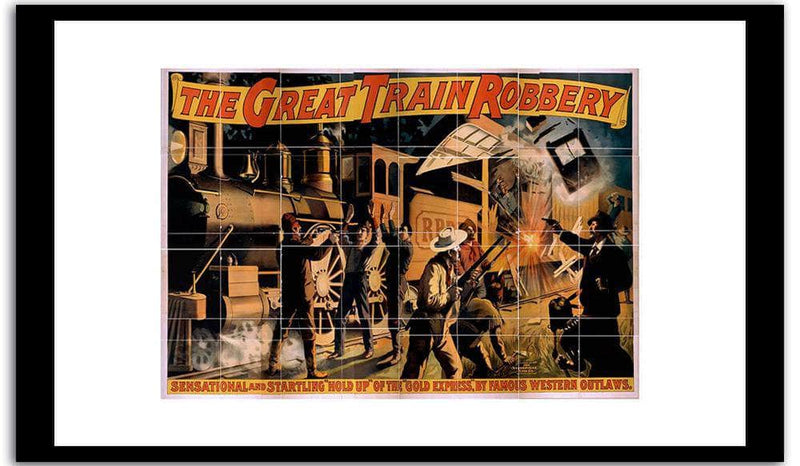 The Great Train Bobbery  Vintage Poster Fine Art Print