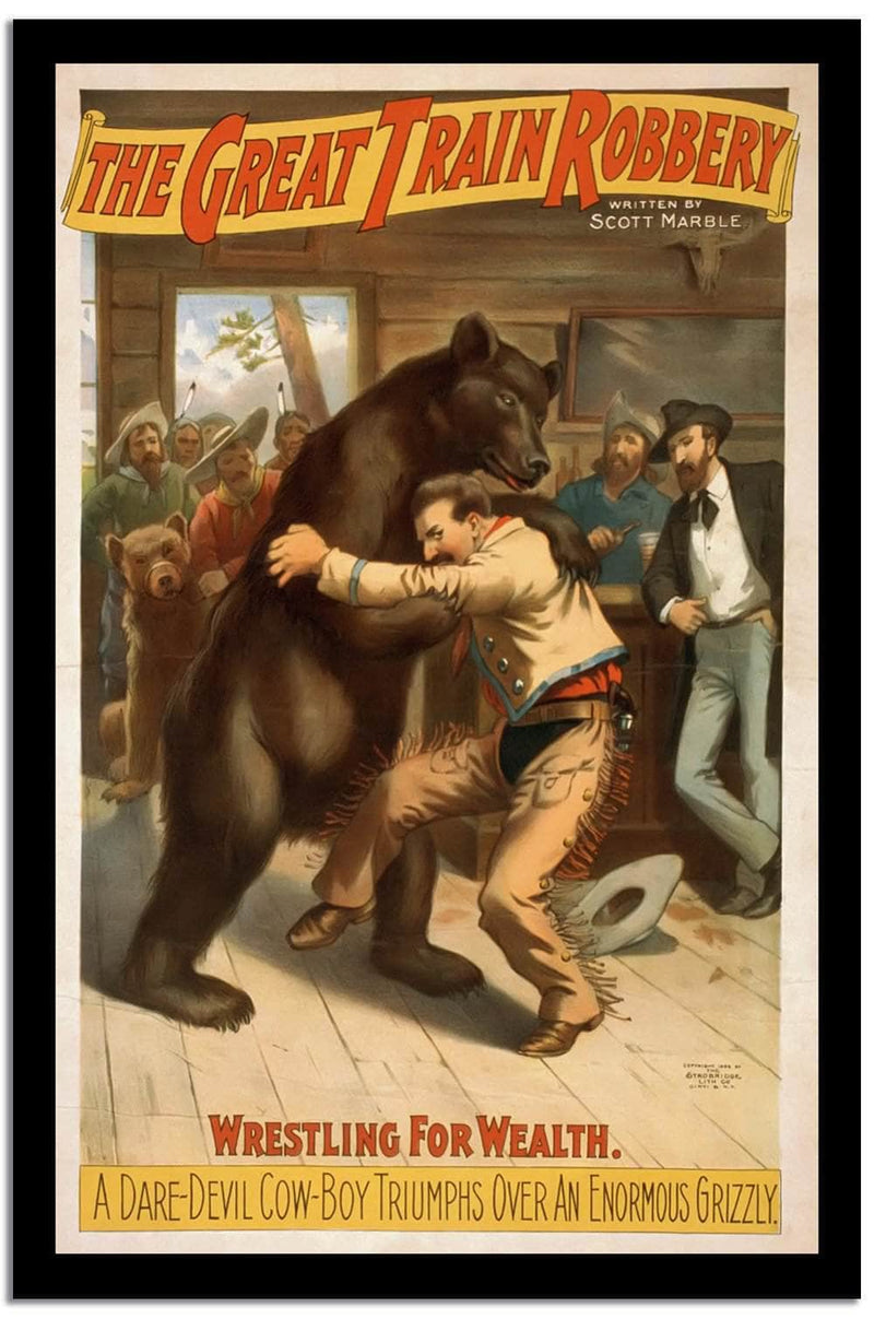 The Great Train Robenry  Vintage Poster Fine Art Print