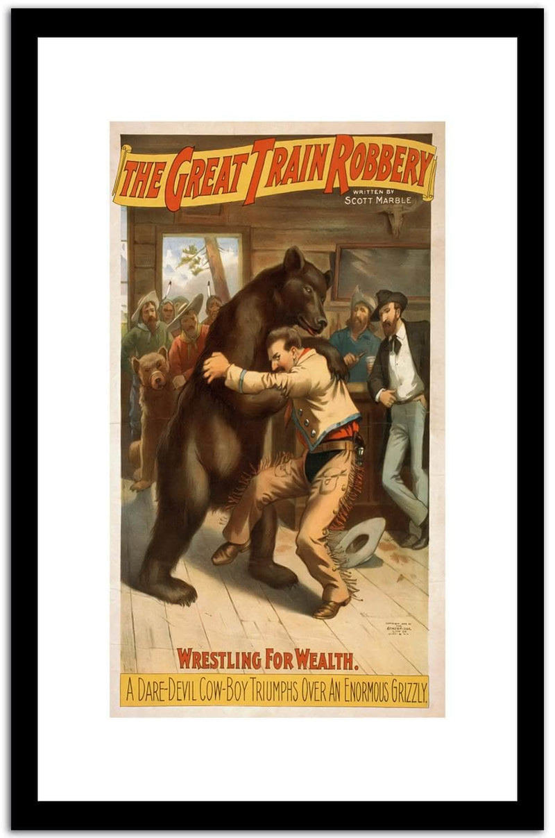 The Great Train Robenry  Vintage Poster Fine Art Print