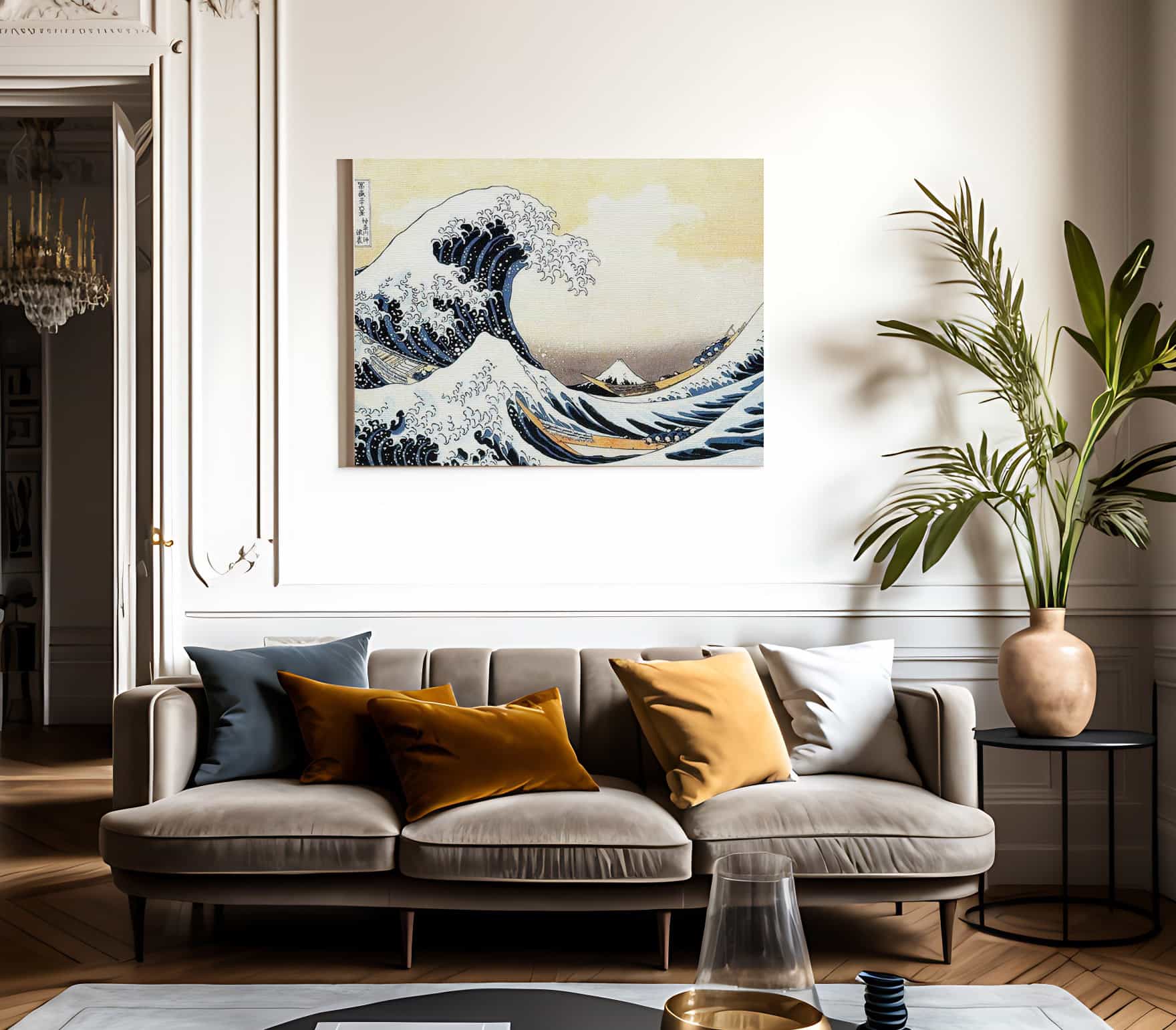 The Great Wave At Kanagawa By Hokusai Fine Art Print