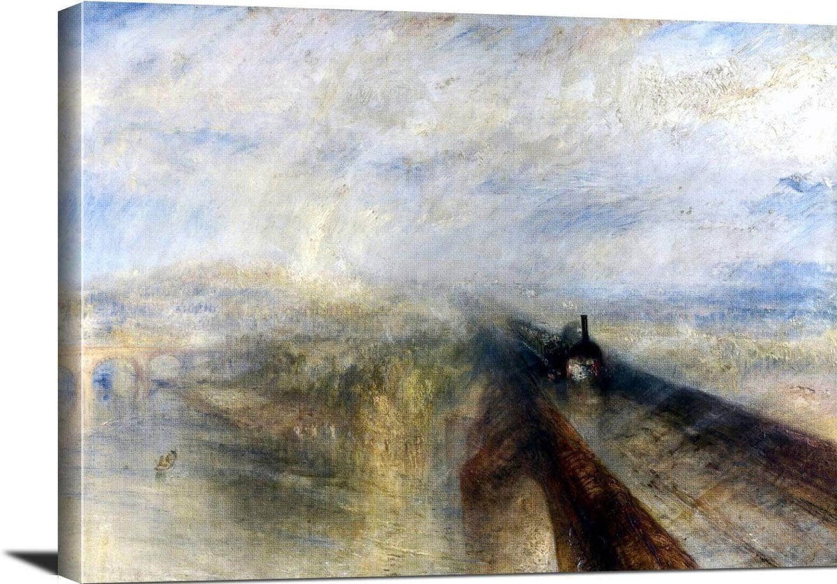 The Great Western Railway Painting Jmw Turner Canvas Art Fine Art Print