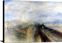 The Great Western Railway Painting Jmw Turner Canvas Art Fine Art Print