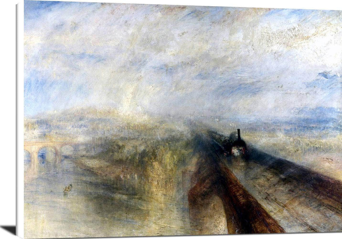 The Great Western Railway Painting Jmw Turner Canvas Art Fine Art Print