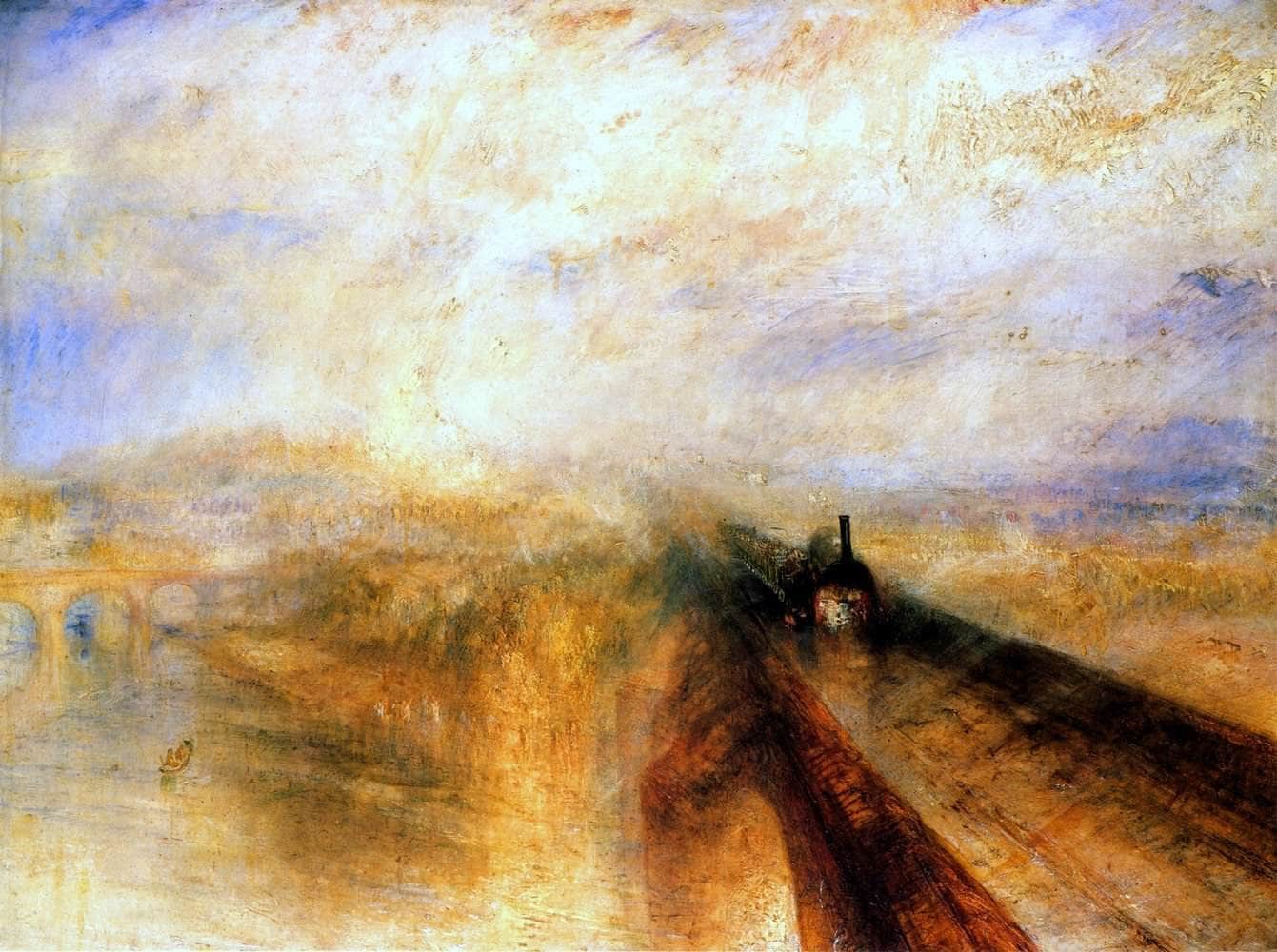 The Great Western Railway Painting Jmw Turner Repro Canvas Art Fine Art Print