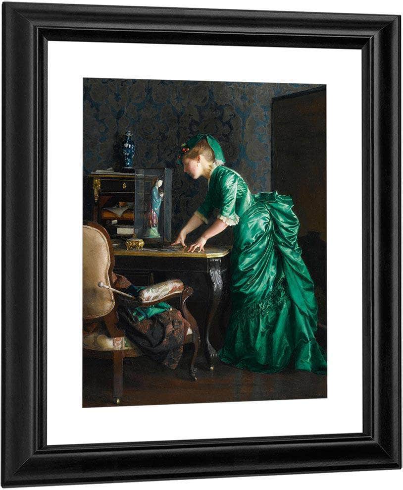 The Green Dress By William Mcgregor Paxton Fine Art Print