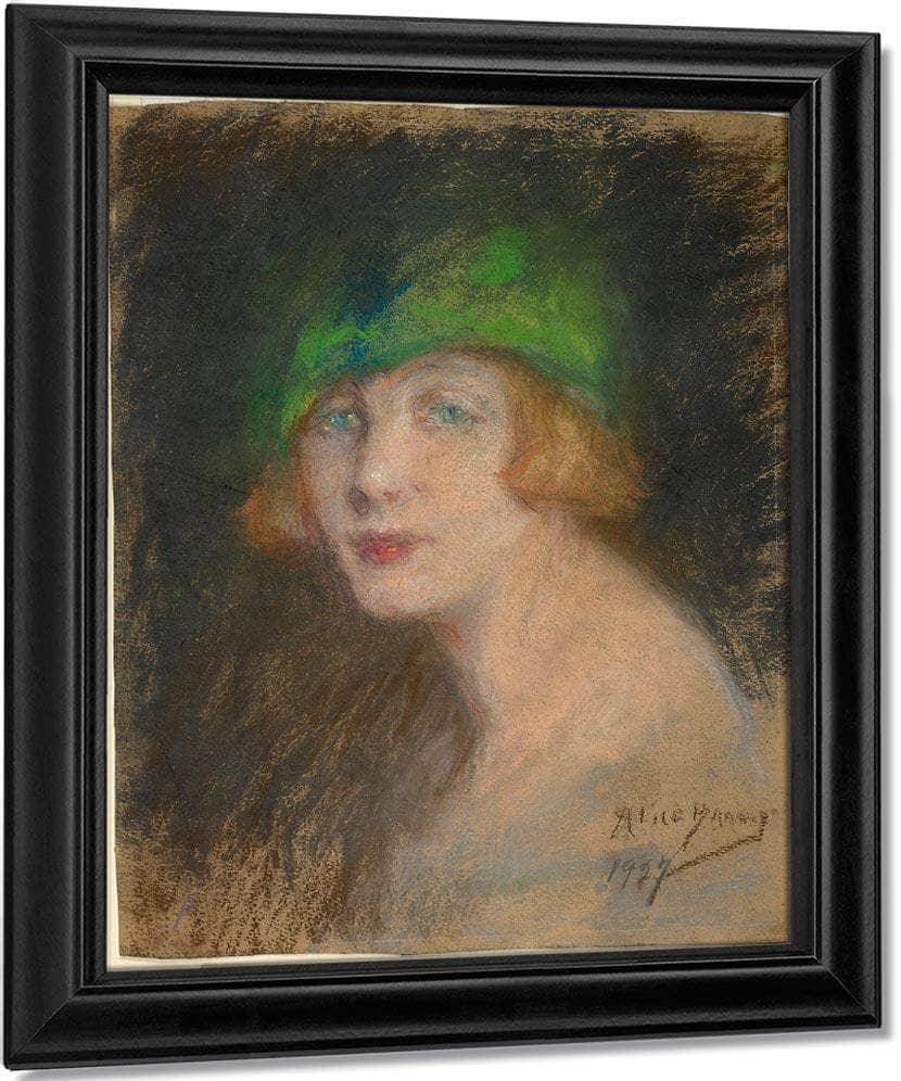 The Green Hat By Alice Pike Barney Fine Art Print