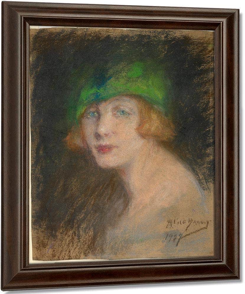 The Green Hat By Alice Pike Barney Fine Art Print