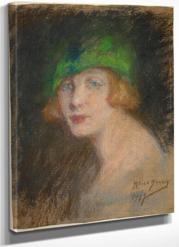 The Green Hat By Alice Pike Barney Fine Art Print