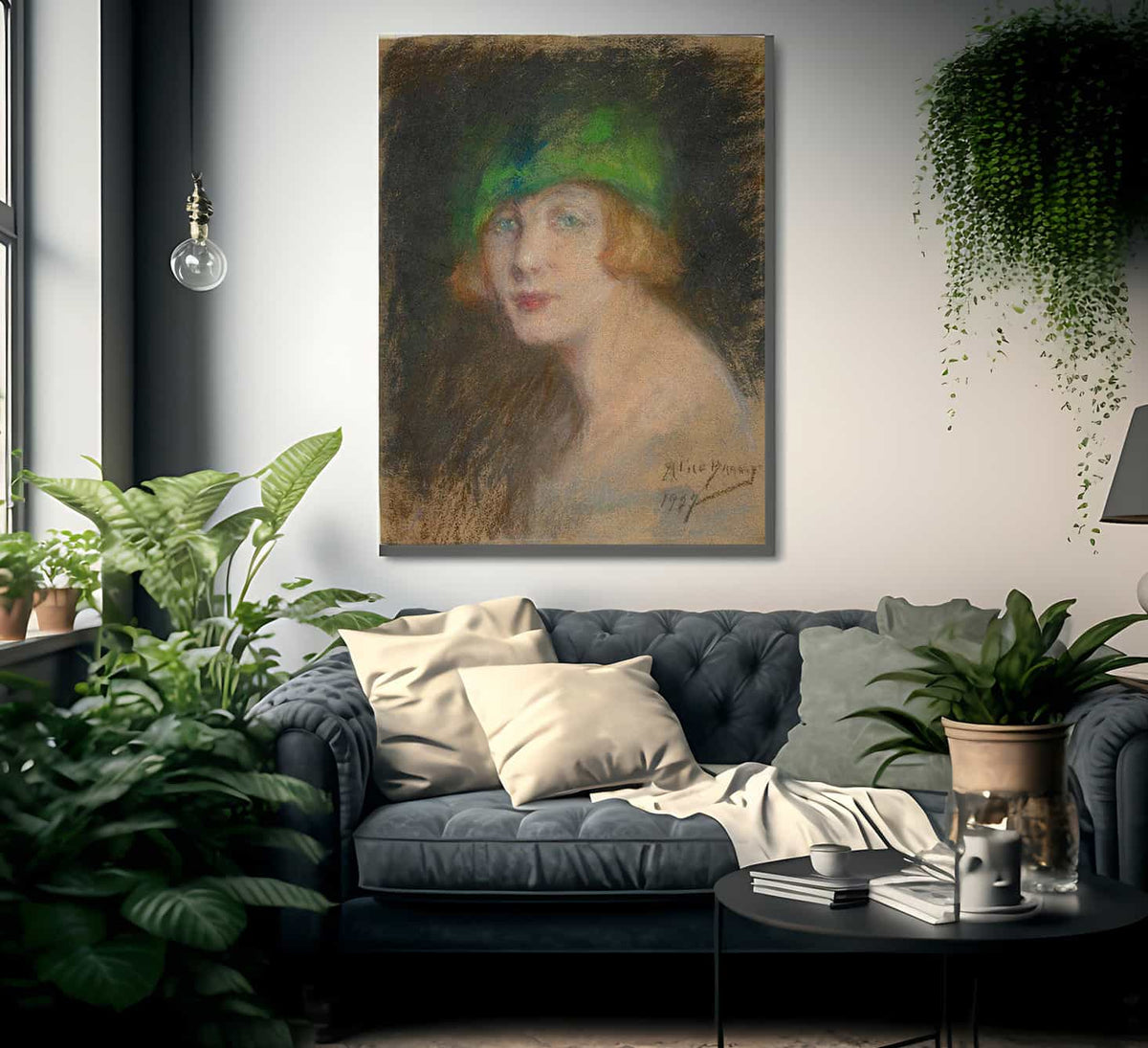 The Green Hat By Alice Pike Barney Fine Art Print